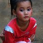 Cambodia Siem Reap - girl with rouged cheeks