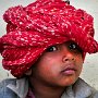 India-Boy in snake charmer village