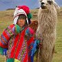 Peru - Cuzco - Boy and LLama