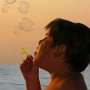 USA - Long Island NY - Bubbles in the Sunset